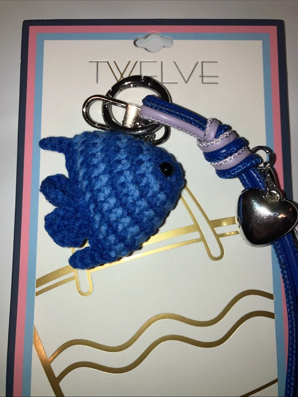Twelve by Twelve crocheted blue